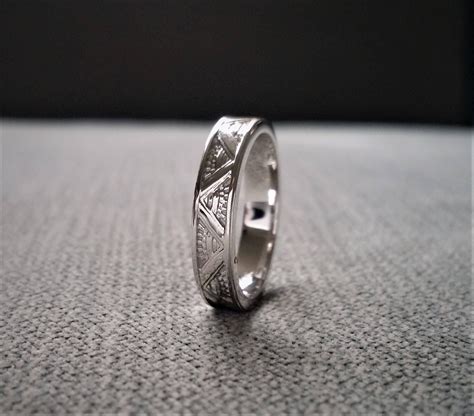 Jeenjewels 3 carat 6mm round cut morganite and diamond moissanite trio ring set 1 engagement ring and 2 wedding bands 18k gold plating. 4 mm version Art Deco Mens/Womens Wedding Band Ring ...
