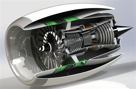 Turbofan Jet Engine Design And Modelling Independent Project Solidworks
