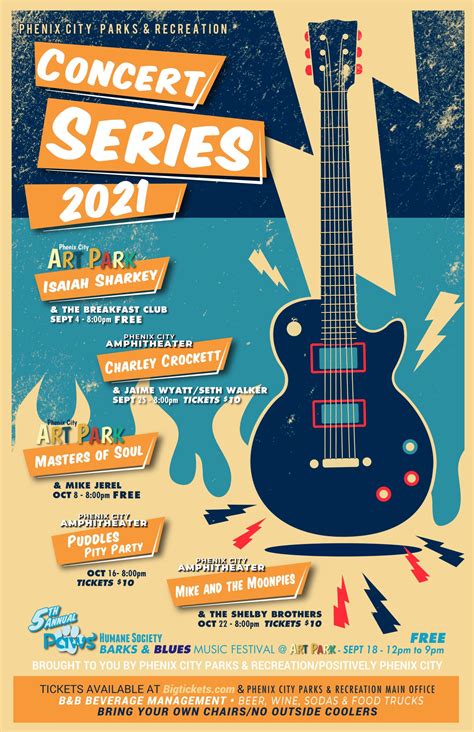 Phenix City Parks & Recreation 2021 Concert Series | Phenix City, Alabama
