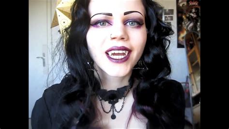 Gothic Vampire Make Up Black Purple Gothic Make Up Youtube