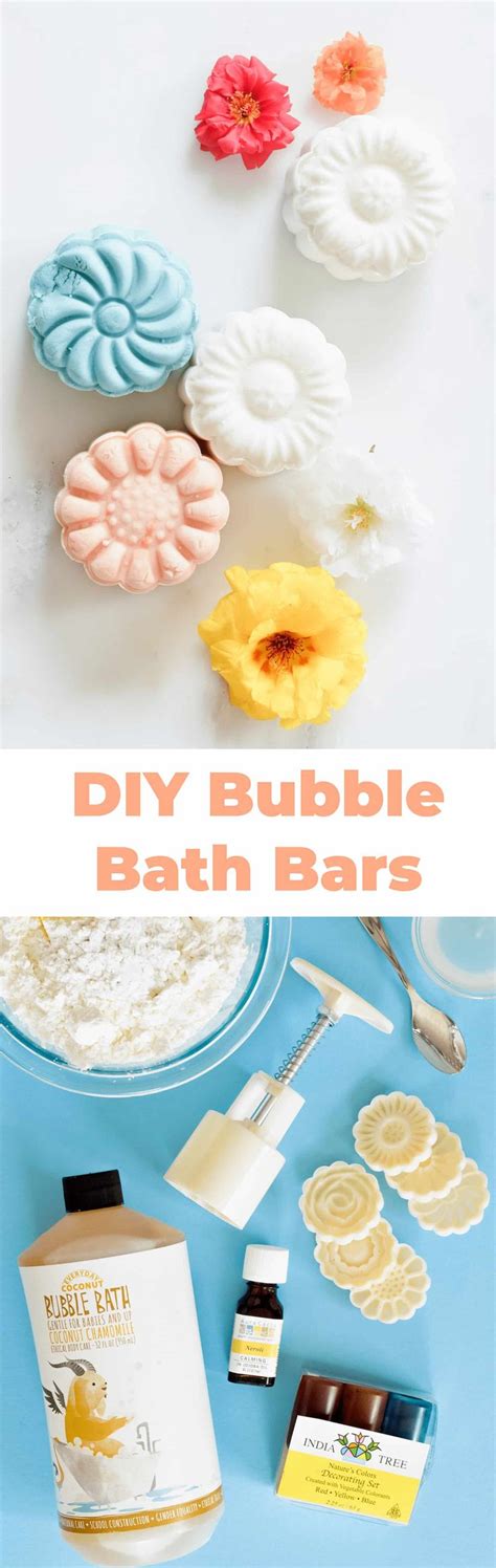 Make Your Own Bubble Bath Bars Diy Bubble Bath Bubble Bath Diy Bath Products