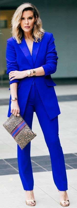 Cobalt Blue Blazer Outfits For Women Men Street Mall How To Wear Long