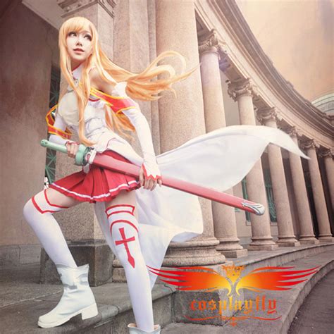 Sword Art Online Asuna Yuuki Cosplay Costume Custom Made Any Size Adult Women Outfit Clothing