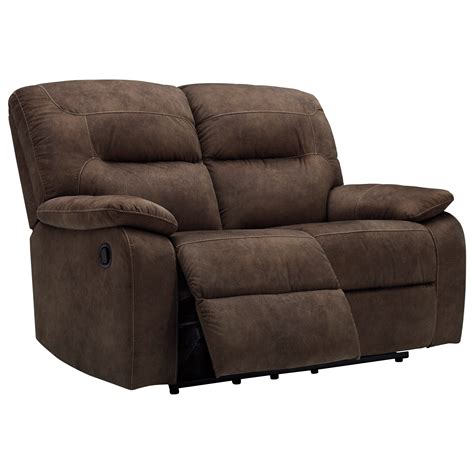 Ashley Signature Design Bolzano Casual Reclining Loveseat Rooms And