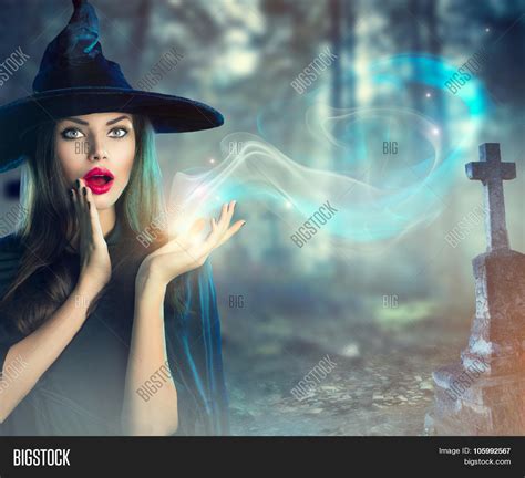 halloween witch magic image and photo free trial bigstock