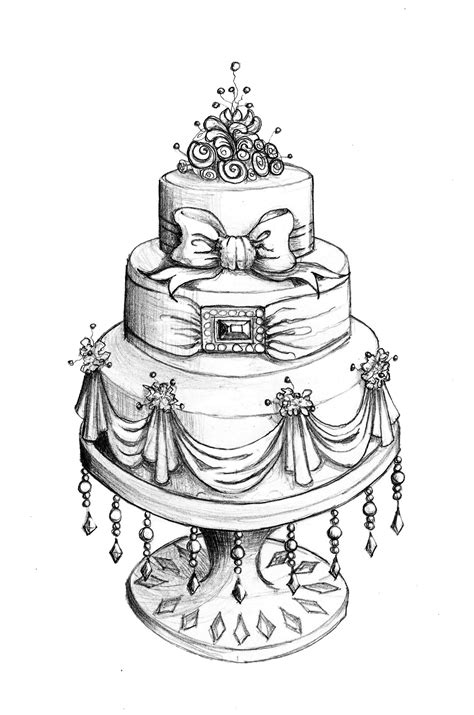 Sketch Of Cake At Explore Collection Of Sketch Of Cake