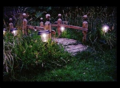 Night Bridge In The Enchanted Forest Fairy Bridge Dream Garden
