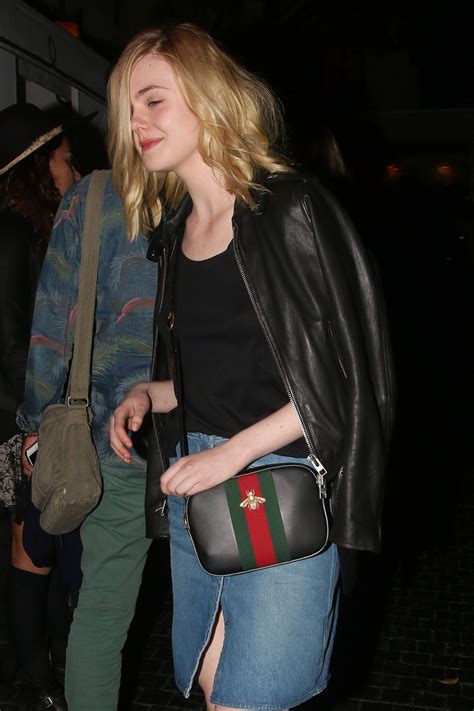 Elle Fanning Night Out Style Leaving The Chateau Marmont In West