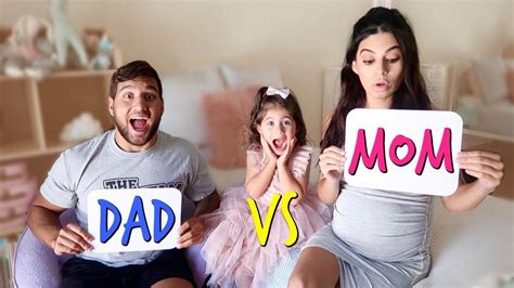 Who Knows Me Best Challenge Mom Vs Dad Youtube