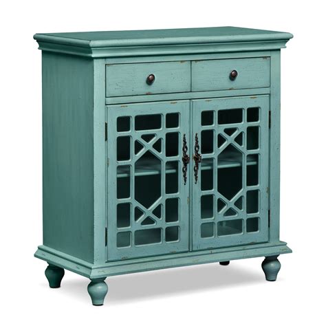 Mirimyn antique teal door accent cabinet darned if you're not charmed by the adorability of the cottage accents door accent cabinent. Grenoble Accent Cabinet - Teal | American Signature Furniture