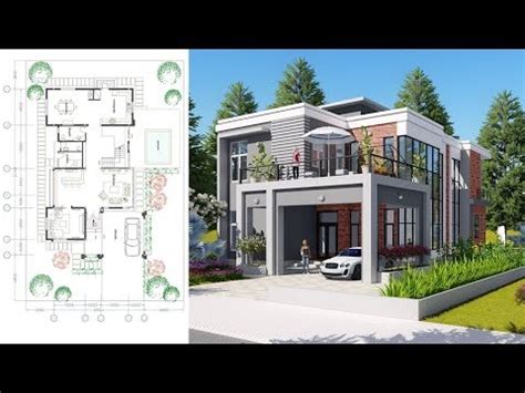 See more ideas about three story house, house plans, story house. Sketchup Drawing 2 stories Modern Home Design with 3 ...