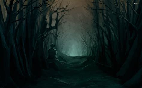 Dark Forest Art Drawing