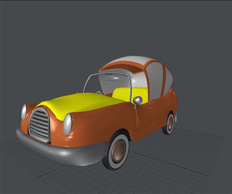 Cartoon Car 3d Model Realtime Cgtrader