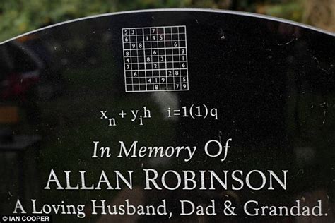 Headstone epitaphs for both parents. Family's anger as council orders removal of sudoku ...