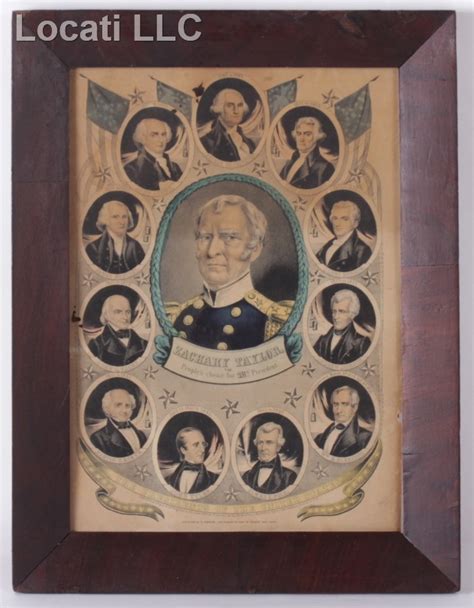 Sold Price A Zachary Taylor 1848 Presidential Campaign Colored