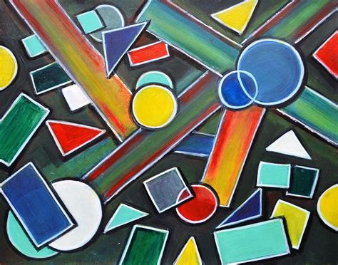 Geometric Abstract Painting Painting By Manjiri Kanvinde Pixels