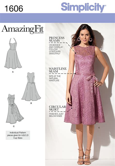 Simplicity 1606 Misses And Petite Dress Sewing Pattern