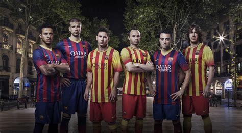 Fc Barcelona 1314 Home Away Kits Released Third Kit Info Footy