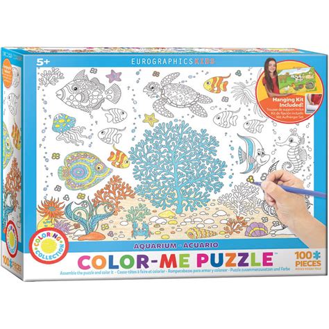 Aquarium 100 Piece Color Me Puzzle