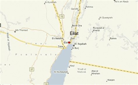 Eilat Israel Map