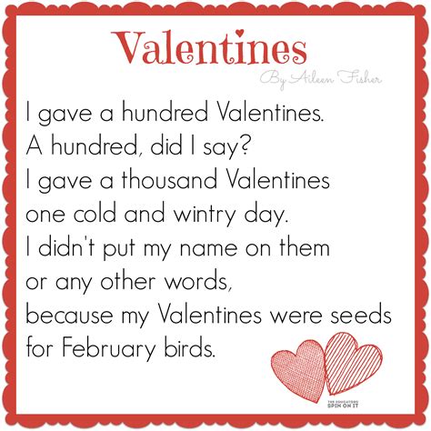Valentines Day Poem And Bird Seed Craft Idea From The Educators Spin