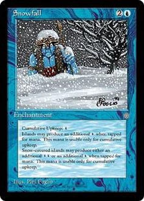 Magic The Gathering Ice Age Single Card Common Snowfall Toywiz