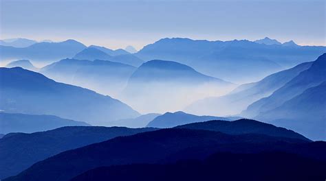 Blue Mountains Mist Mountain Wallpaper Nature Mountains Earth Blue