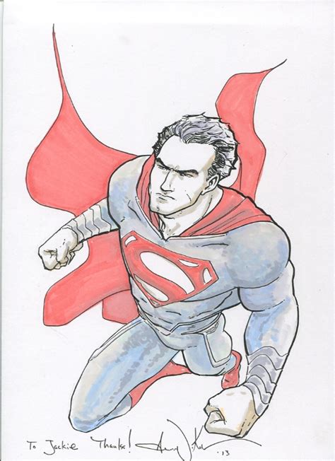 Superman Man Of Steel By Aaron Kuder In Jackie Tams Nycc13 Comic