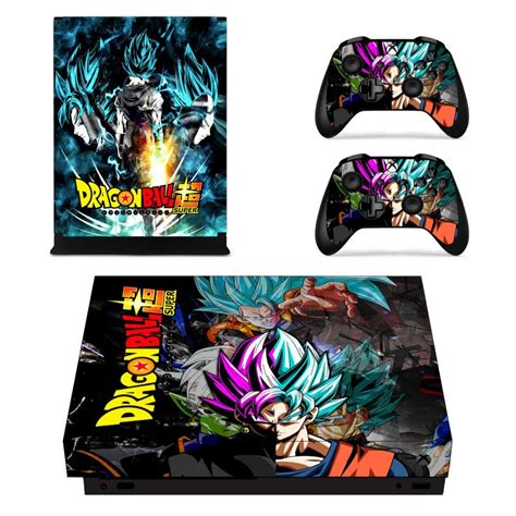 Full Set Faceplates Skin Stickers Of Dragon Ball For Xbox One X Console