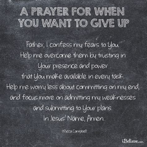 A Prayer For When You Want To Give Up Your Daily Verse