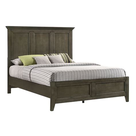 San Mateo Standard Queen Bed Gray Sm Br 8865q Gry C By Intercon At