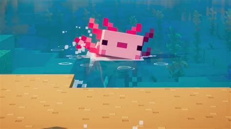 Axolotl Cute Minecraft Wallpapers Wallpaper Cave