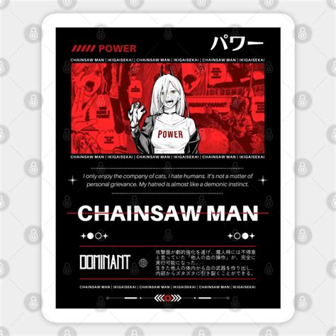 Power Blood Fiend Chainsaw Man Ikigaisekai Chainsaw Man Sticker