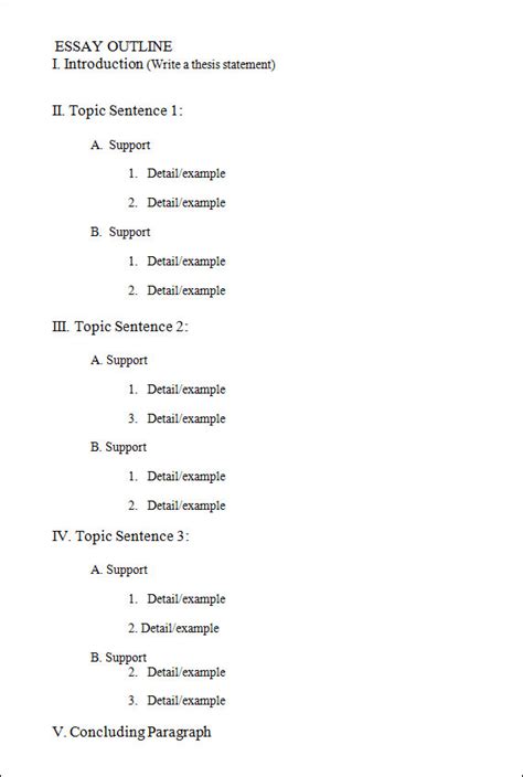 Outline Template 11 Download Free Documents In Pdf Excel Word
