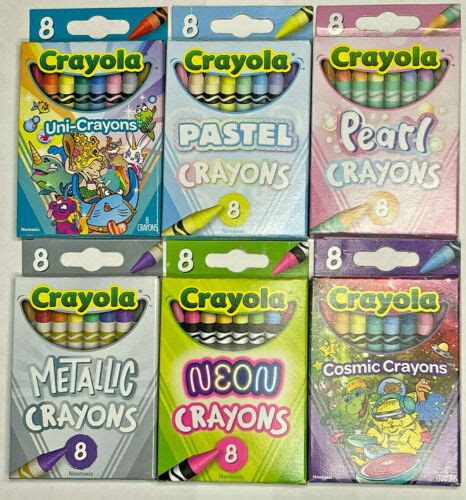 Crayola Variety Pack Pastel Pearl Cosmic Metallic Neon And Uni