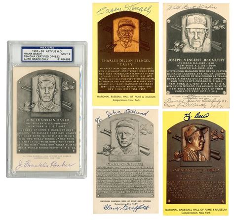 Signed Yellow And Bw Hof Postcards 5