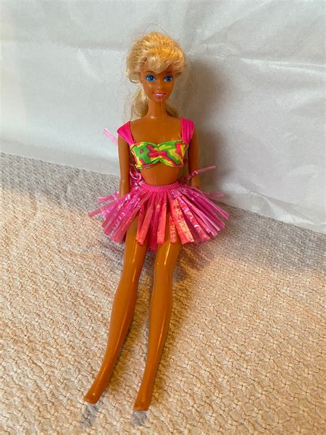 Vintage Hawaiian Fun Barbie Doll With Hula Skirt Mattel Etsy