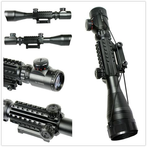 Buy C4 12x50 Tactical Optical Air Rifle Scope Red