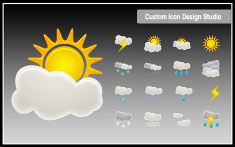 Beautiful Weather Icon Set By Customicondesign On Deviantart