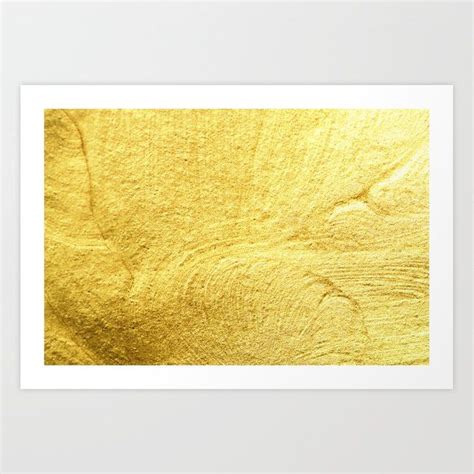 Buy Gold Liquid Art Print By Newburydesigns Worldwide Shipping