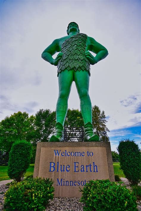 Green Giant Statue In Blue Earth Mn Editorial Stock Image Image Of