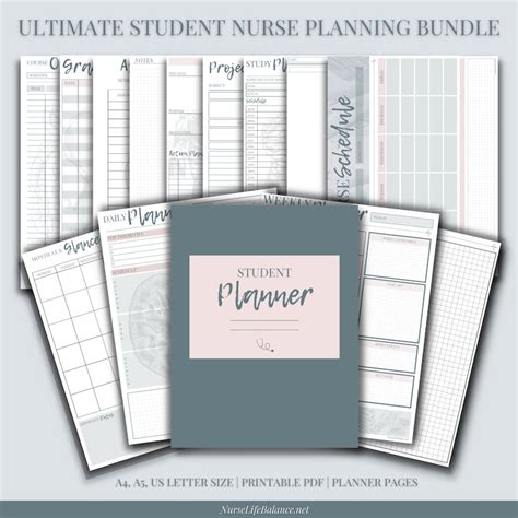 Ultimate Nursing Student Planner Bundle Etsy Canada