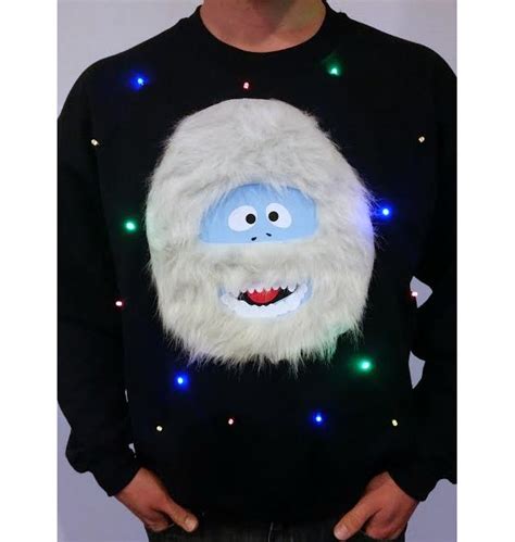 Yeti Abominable Snowman Light Up Ugly Christmas Sweater Aftcra