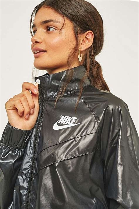 Nike Swoosh Windbreaker Shiny Jacket Windbreaker Athletic Outfits