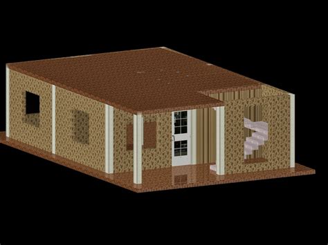 Could this be part of the global housing solution? Civil Engineering PlayGround: My First Autocad 3D House ...