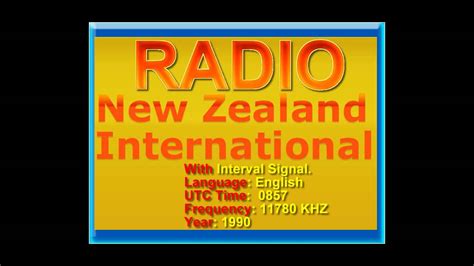 🇳🇿 Radio New Zealand International With Interval Signal Shortwave