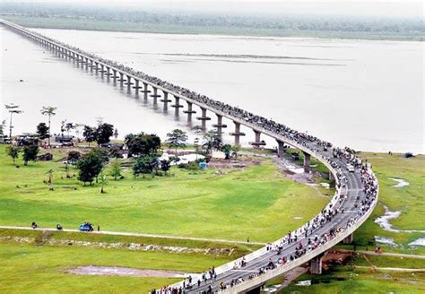 Pm Modi Inaugurates Indias Longest River Bridge Names It After Bhupen