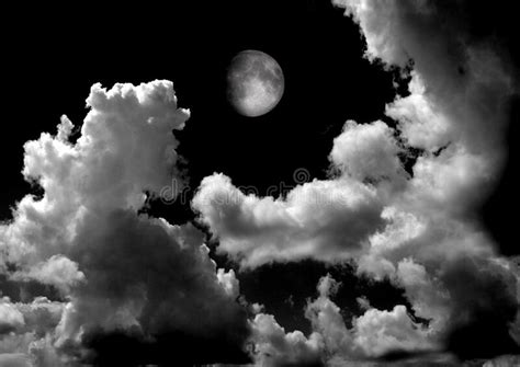 The Moon In The Night Sky Stock Image Image Of Heaven 203762109