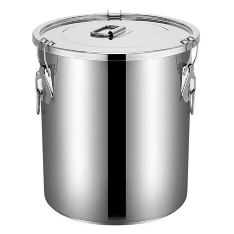 stainless steel airtight cereal container kitchen grain storage canister ebay