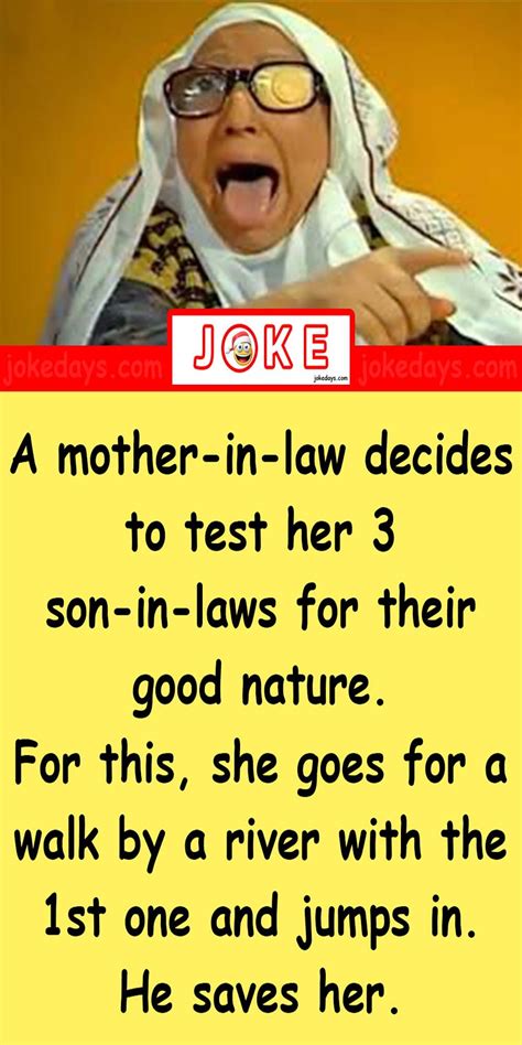 son in law joke of the day mother in law save her walking by amazing nature funny jokes